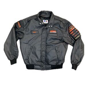 90s Jacket Snap Mens L Patch Logo Schneider National With Linner CHUCK